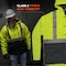 Ergodyne Jacket, Sherpa; Polyester, Class 2 Type R, Lime, L 8275 - alternate 6